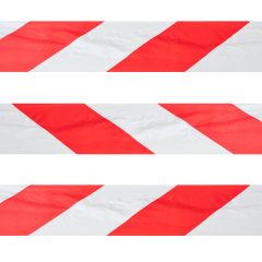 Red and White Barrier Tape