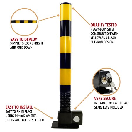 Folding Parking Post Features