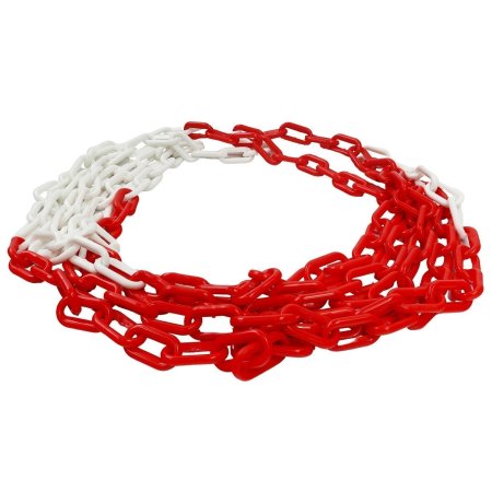 Plastic Barrier Chain Red and White 5M